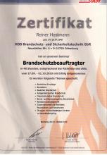 Schlott Zertifikat Reiner Hostmann